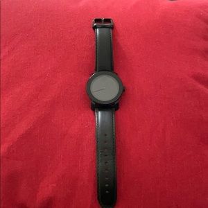 Movado Bold Watch - Black - Leather